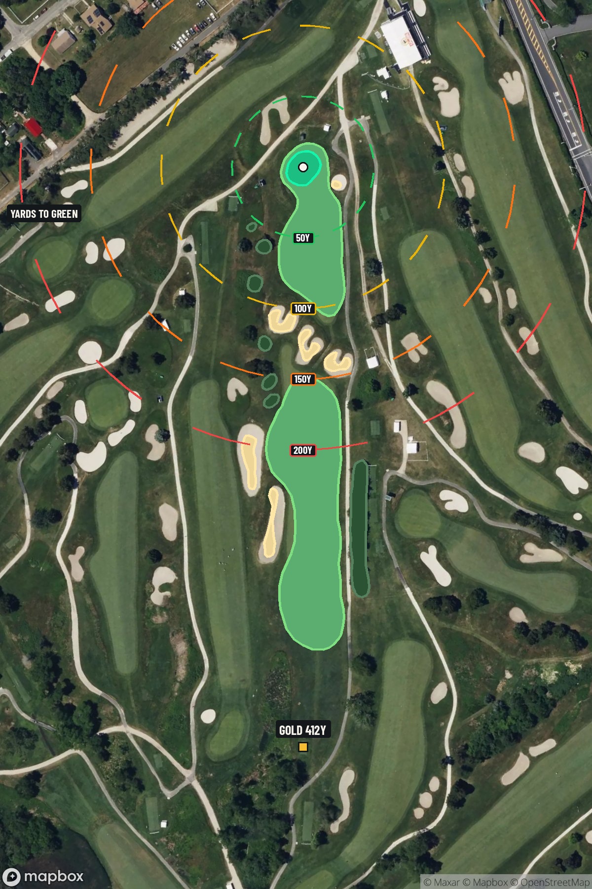Hole 9 aerial at Seaview Golf Resort (The Bay Course)
