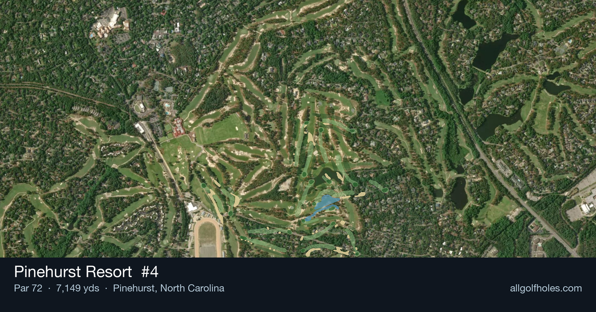 Pinehurst Resort #4 aerial view