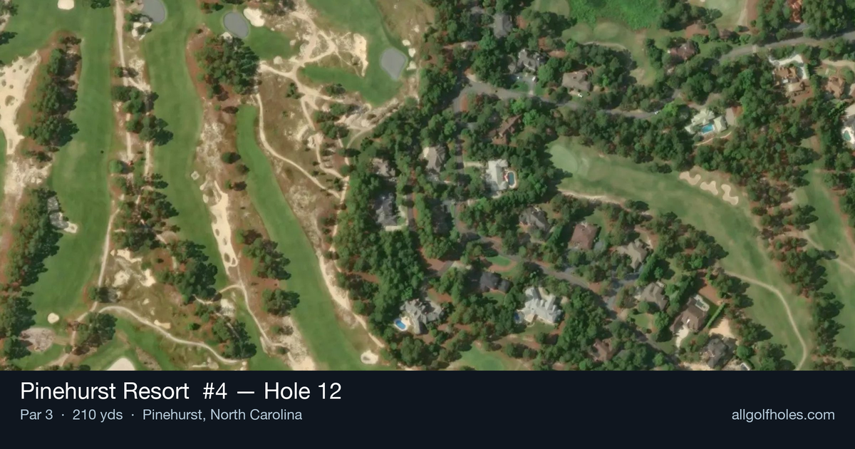 Hole 12 aerial at Pinehurst Resort #4