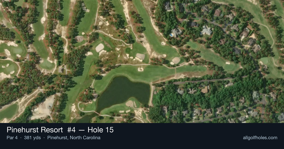 Hole 15 aerial at Pinehurst Resort #4
