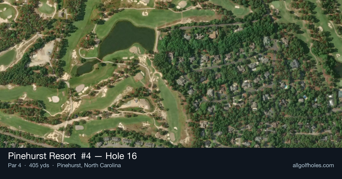 Hole 16 aerial at Pinehurst Resort #4