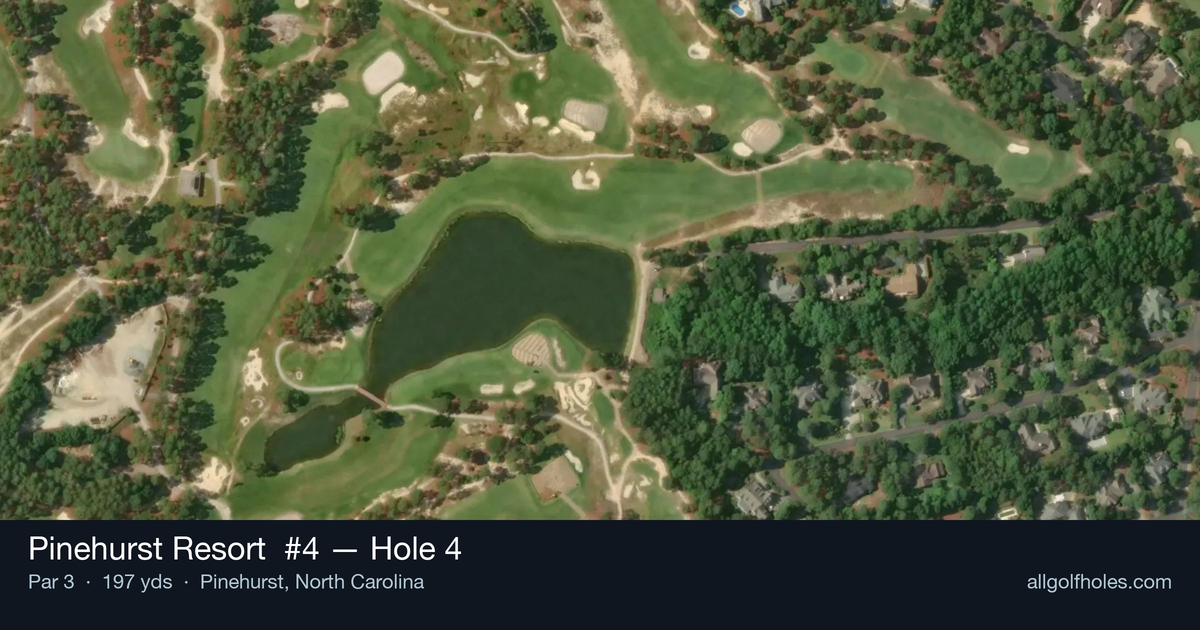 Hole 4 aerial at Pinehurst Resort #4