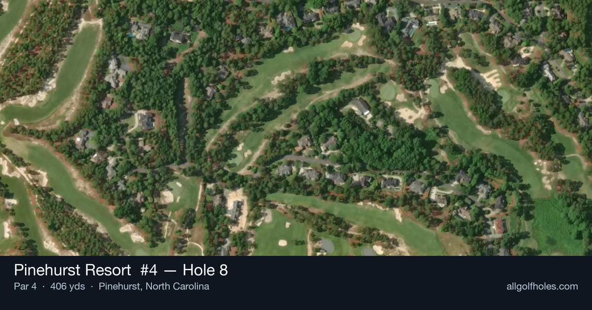 Hole 8 aerial at Pinehurst Resort #4