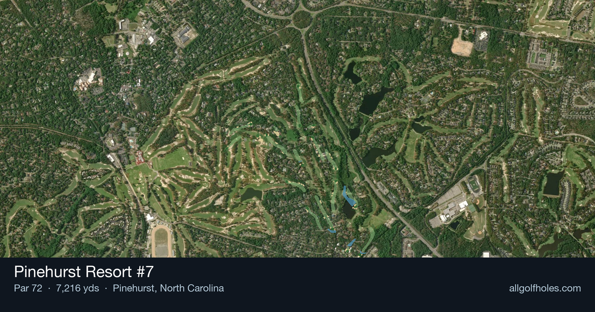 Pinehurst Resort #7 aerial view