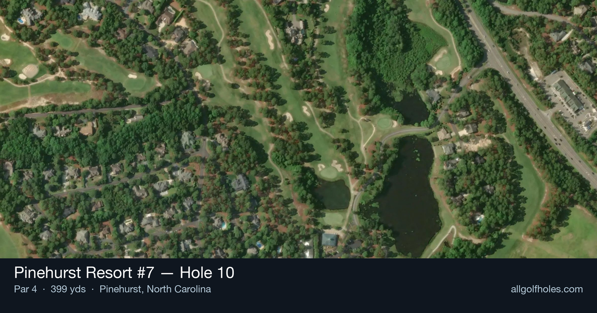Hole 10 aerial at Pinehurst Resort #7