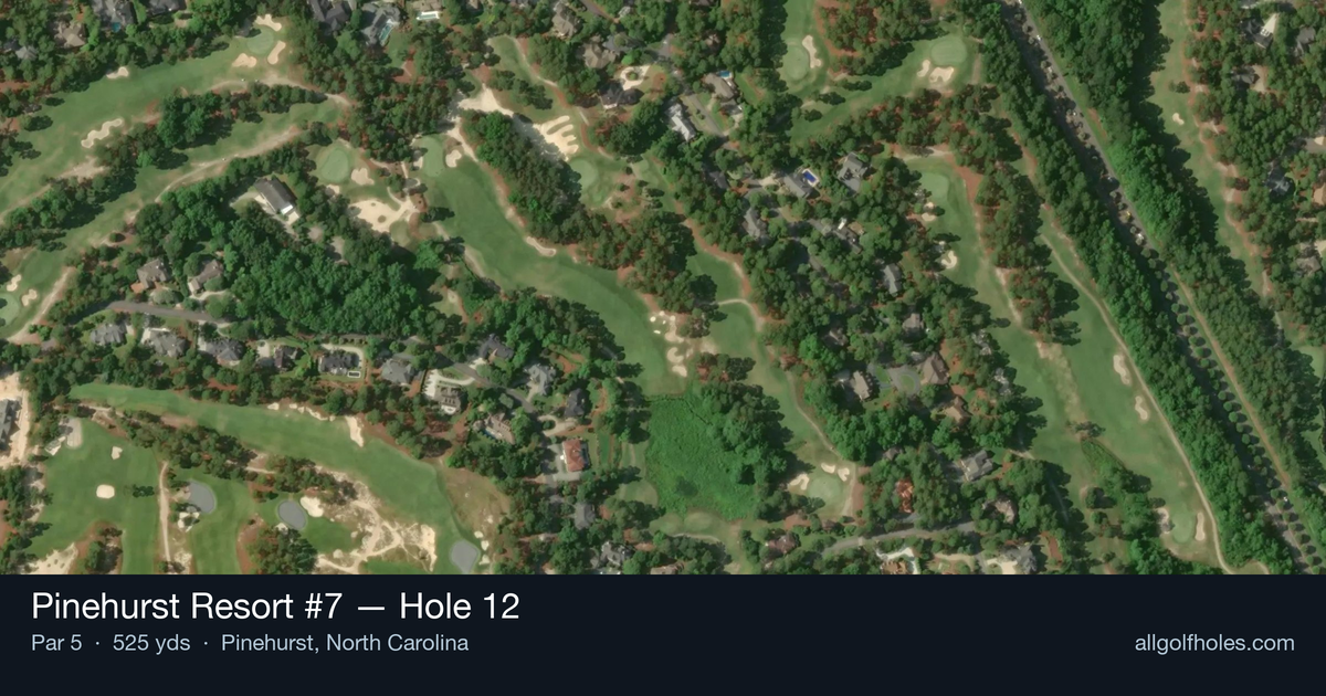 Hole 12 aerial at Pinehurst Resort #7