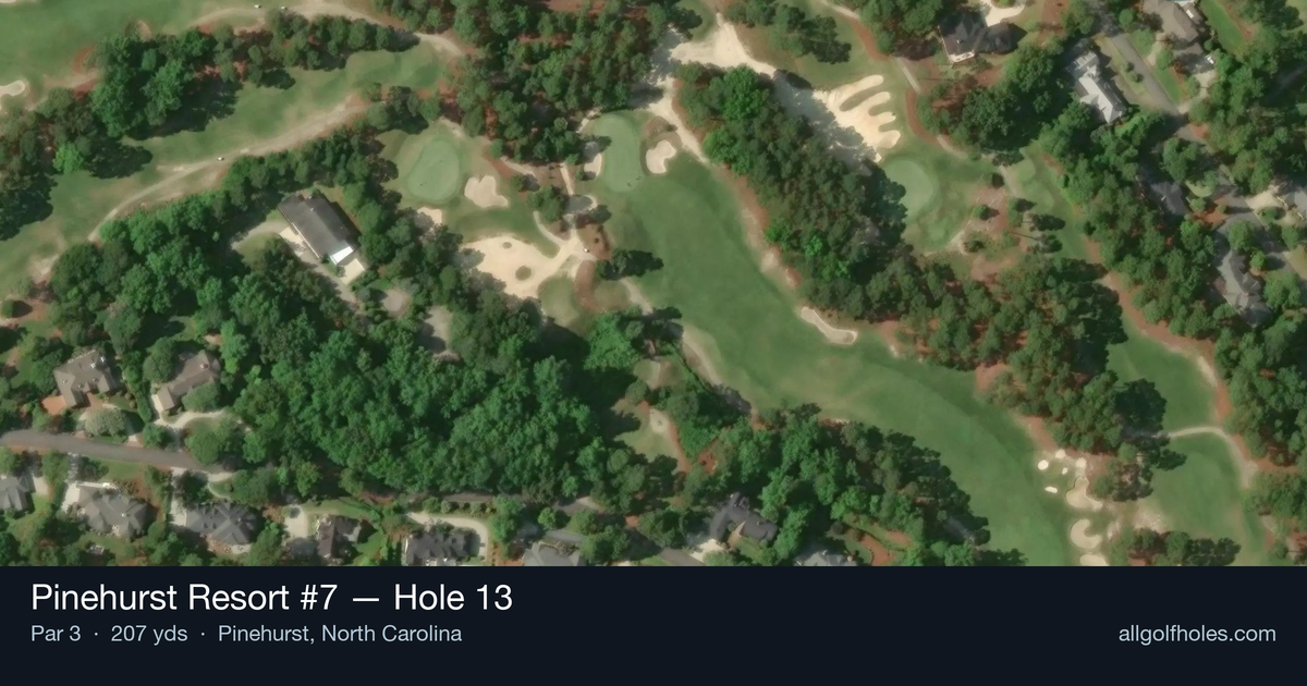 Hole 13 aerial at Pinehurst Resort #7