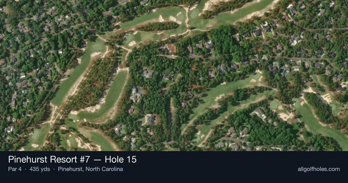 Hole 15 aerial at Pinehurst Resort #7