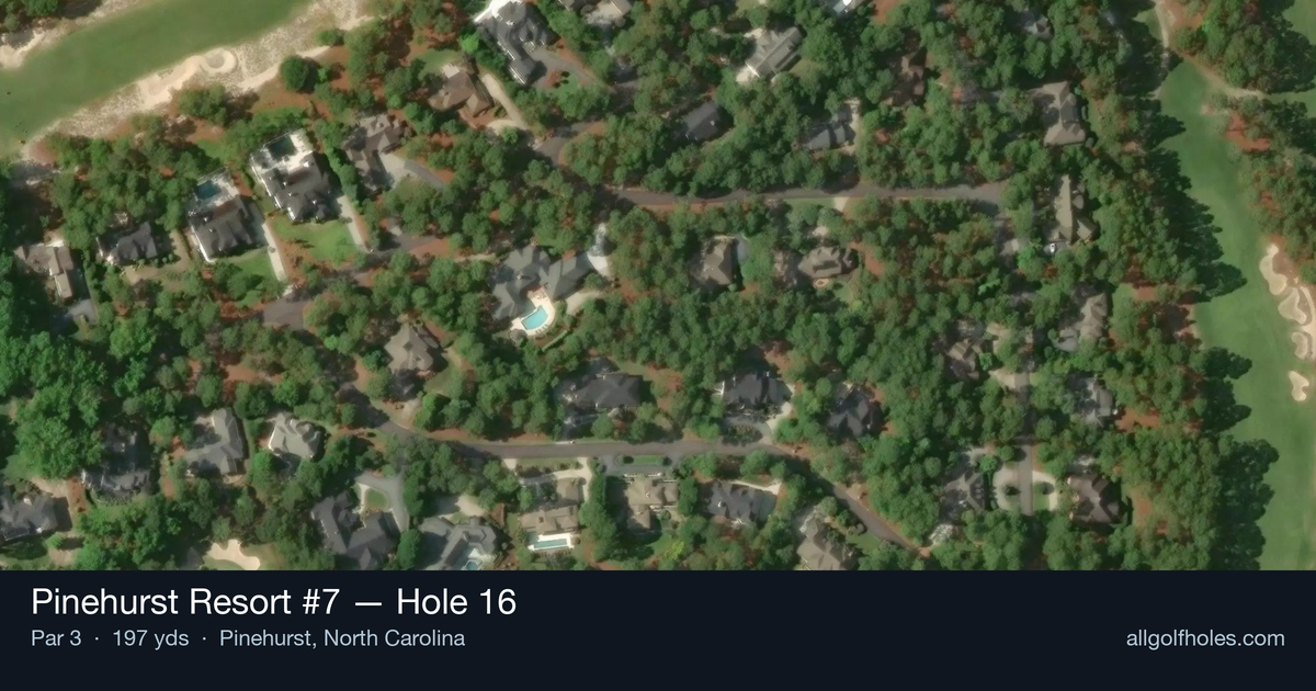Hole 16 aerial at Pinehurst Resort #7