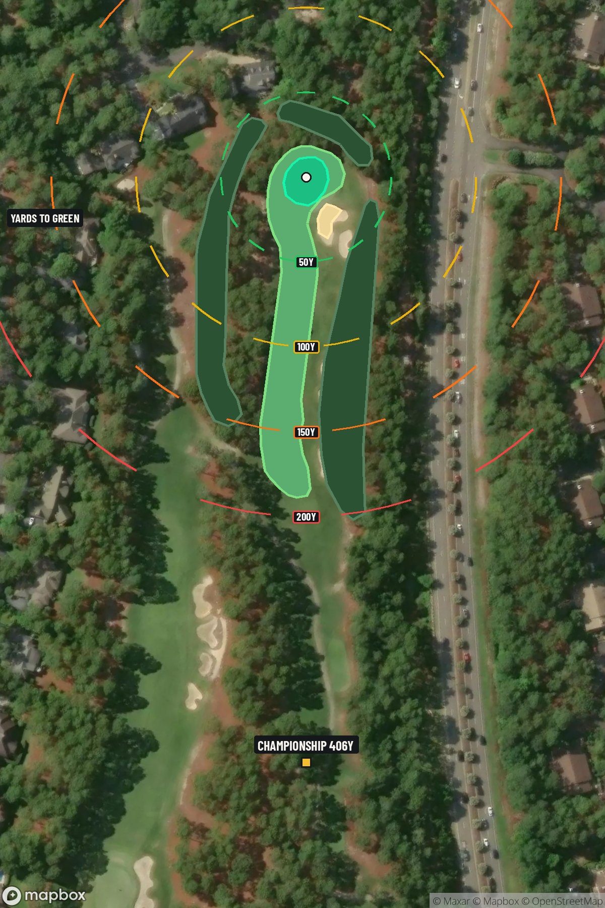 Hole 3 aerial at Pinehurst Resort #7