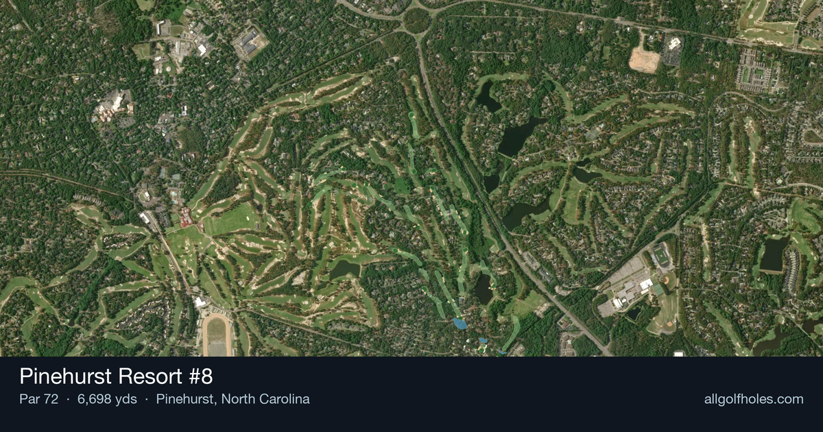 Pinehurst Resort #8 aerial view