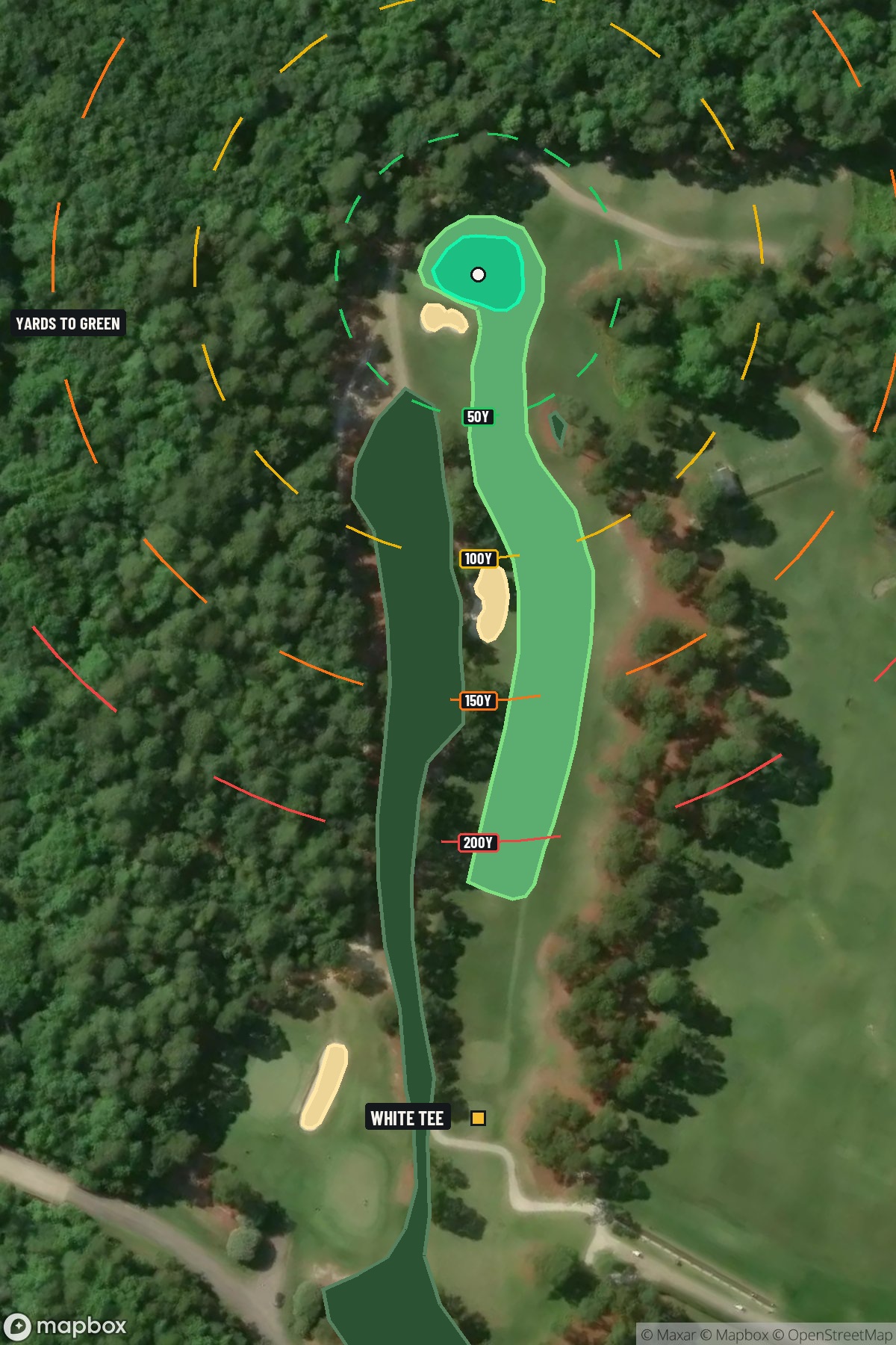 Hole 1 aerial at Pinehurst Resort #8