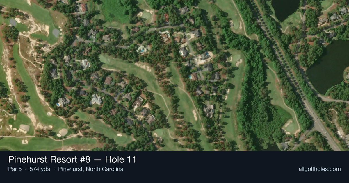 Hole 11 aerial at Pinehurst Resort #8