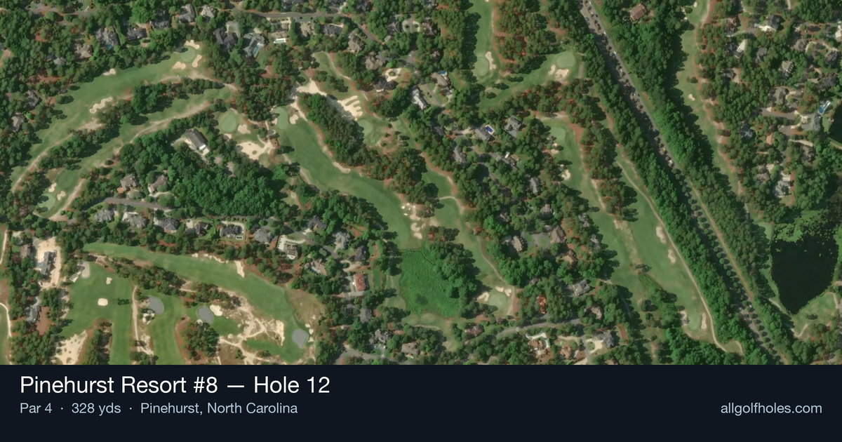 Hole 12 aerial at Pinehurst Resort #8