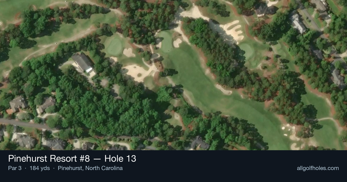 Hole 13 aerial at Pinehurst Resort #8