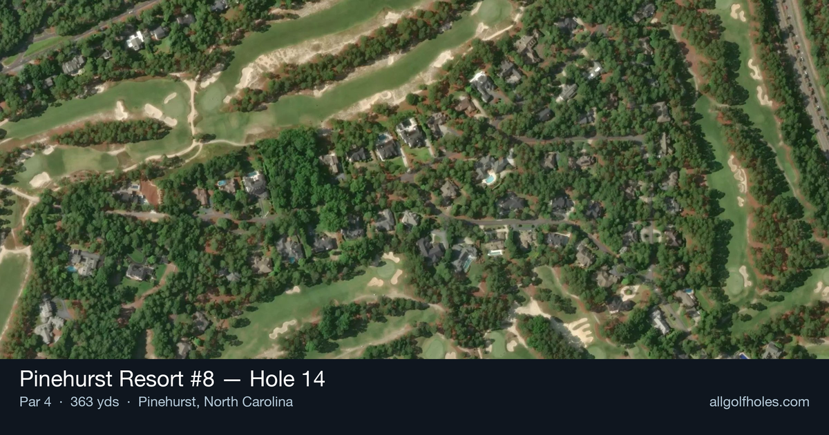 Hole 14 aerial at Pinehurst Resort #8