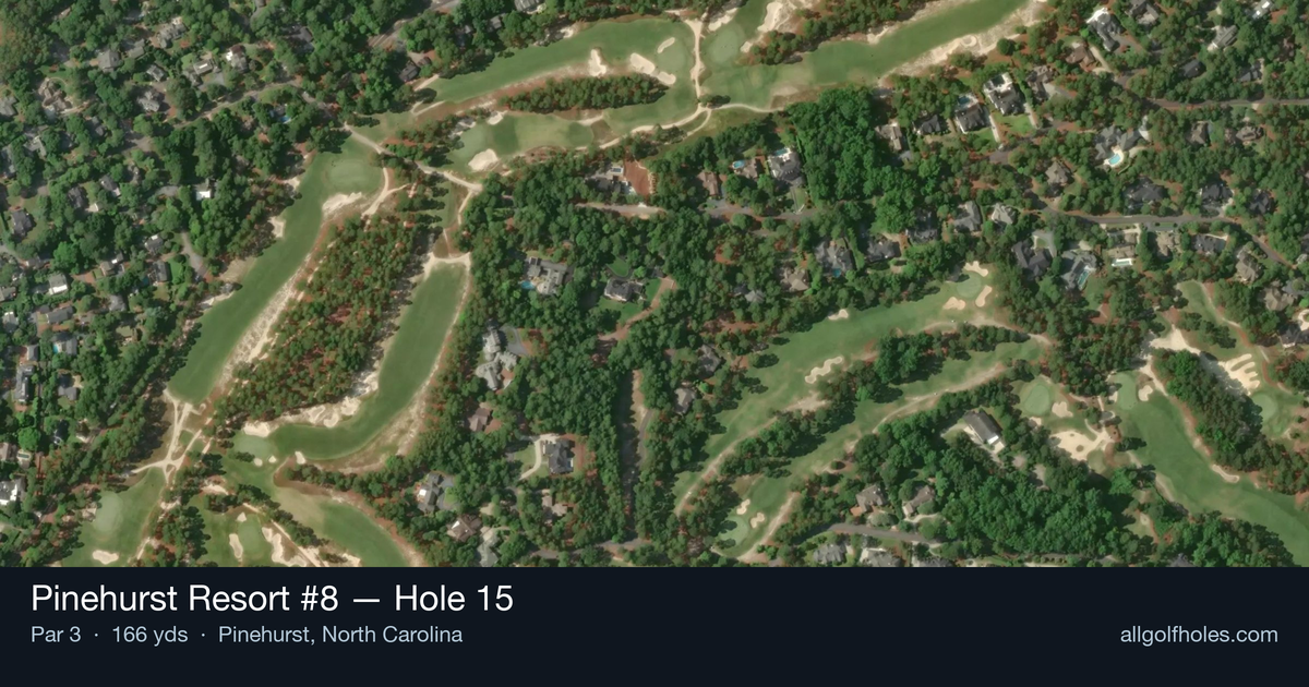 Hole 15 aerial at Pinehurst Resort #8