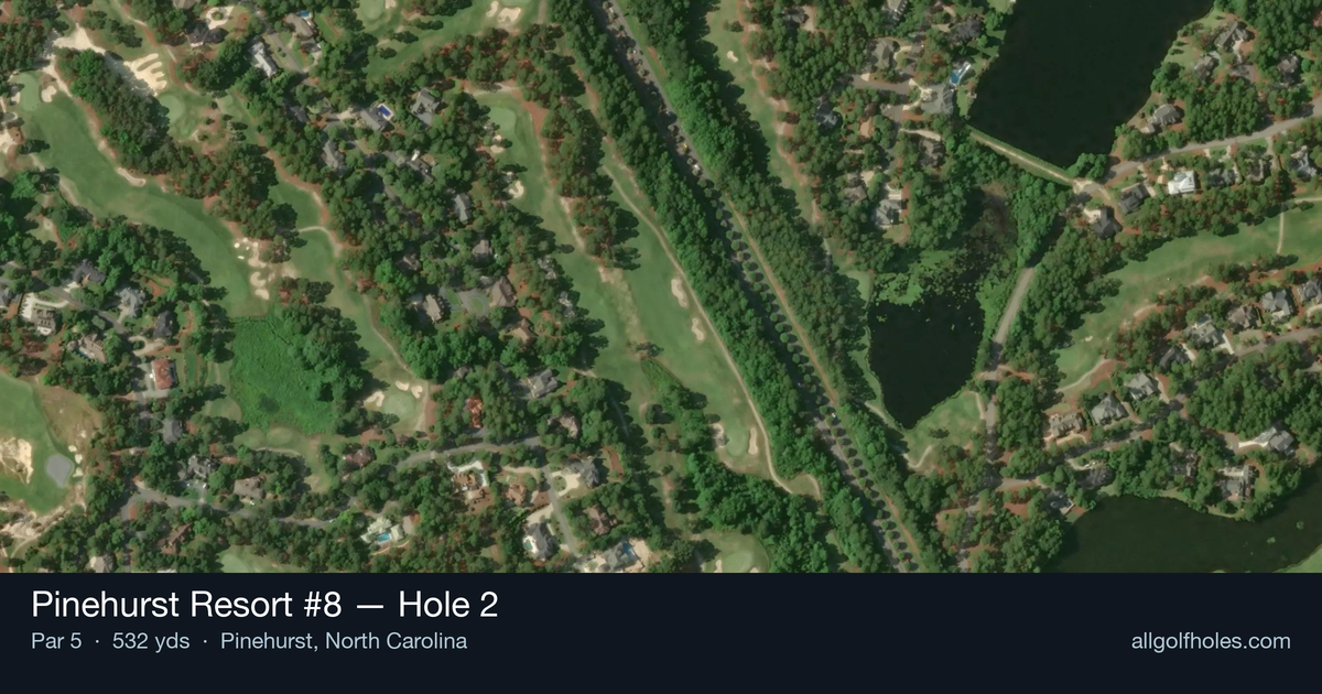 Hole 2 aerial at Pinehurst Resort #8