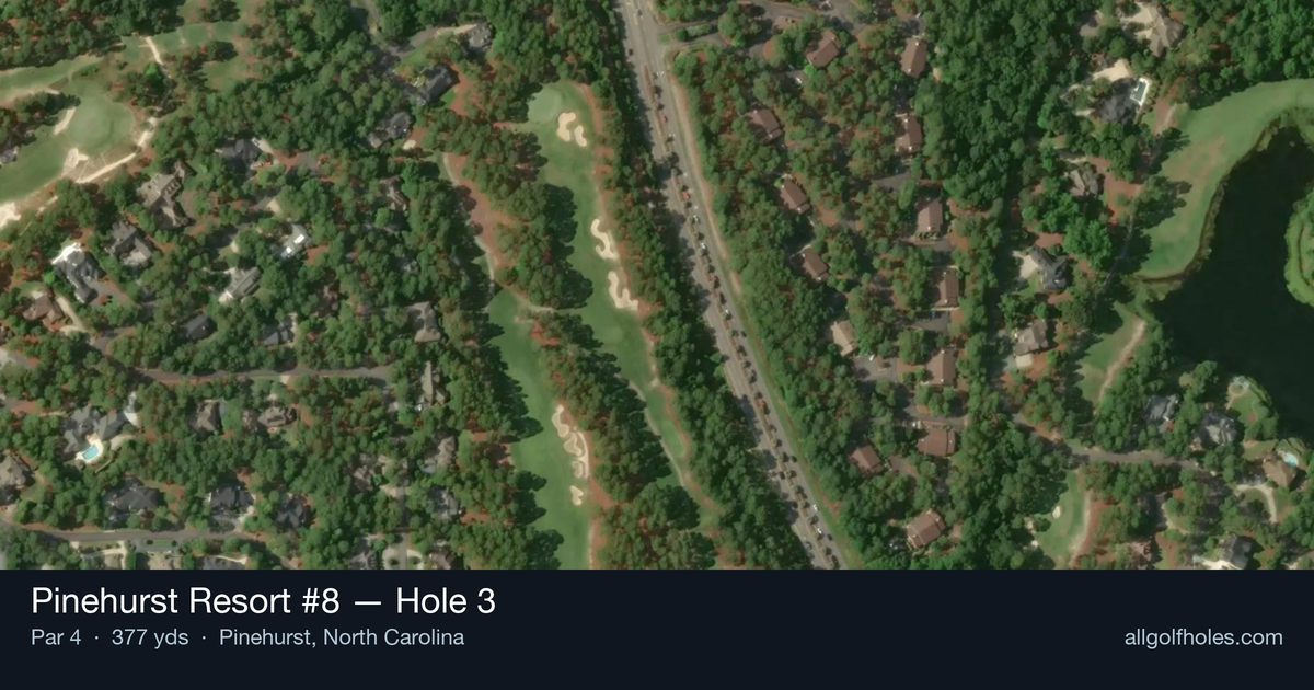 Hole 3 aerial at Pinehurst Resort #8