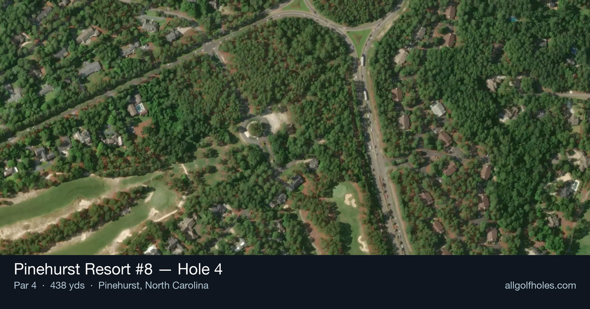 Hole 4 aerial at Pinehurst Resort #8