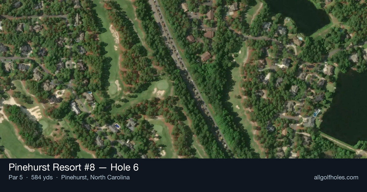 Hole 6 aerial at Pinehurst Resort #8