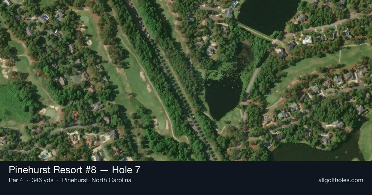 Hole 7 aerial at Pinehurst Resort #8
