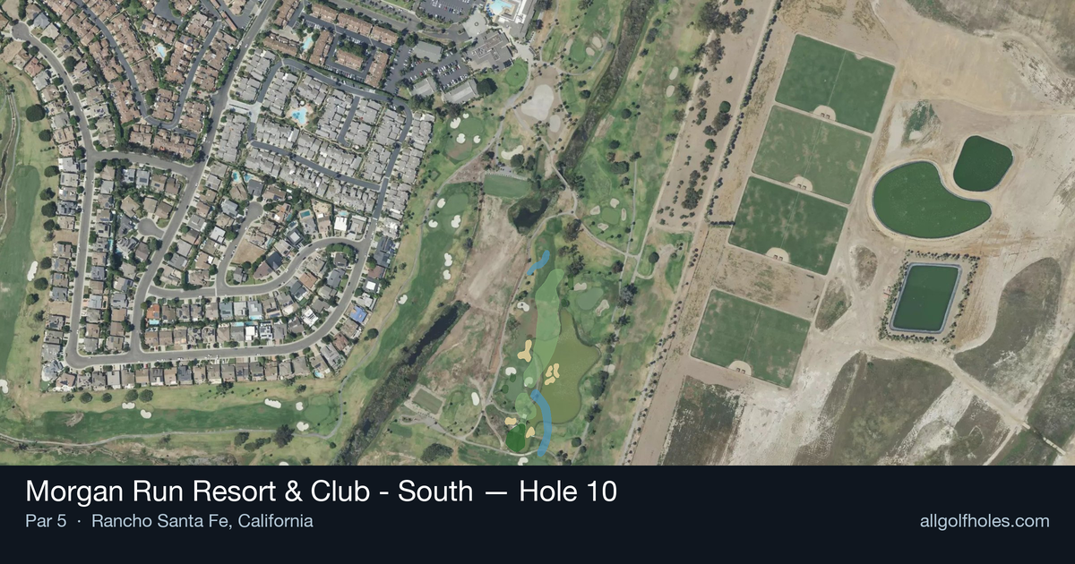 Hole 10 aerial at Morgan Run Resort & Club - South