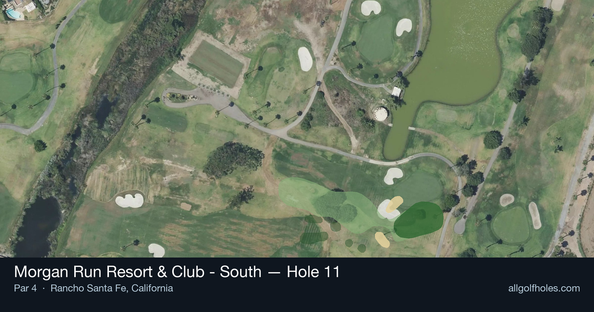 Hole 11 aerial at Morgan Run Resort & Club - South