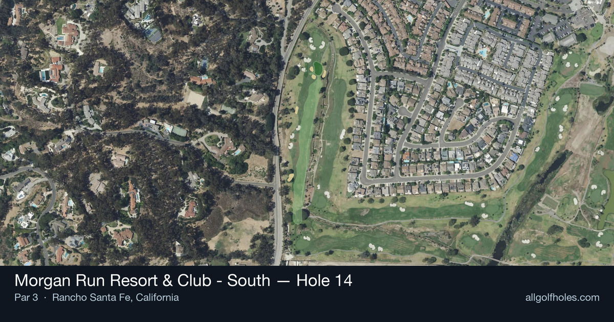 Hole 14 aerial at Morgan Run Resort & Club - South