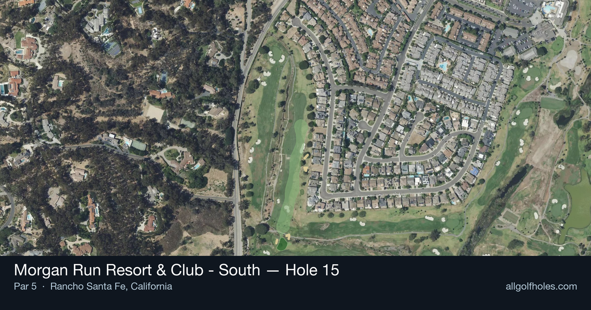 Hole 15 aerial at Morgan Run Resort & Club - South