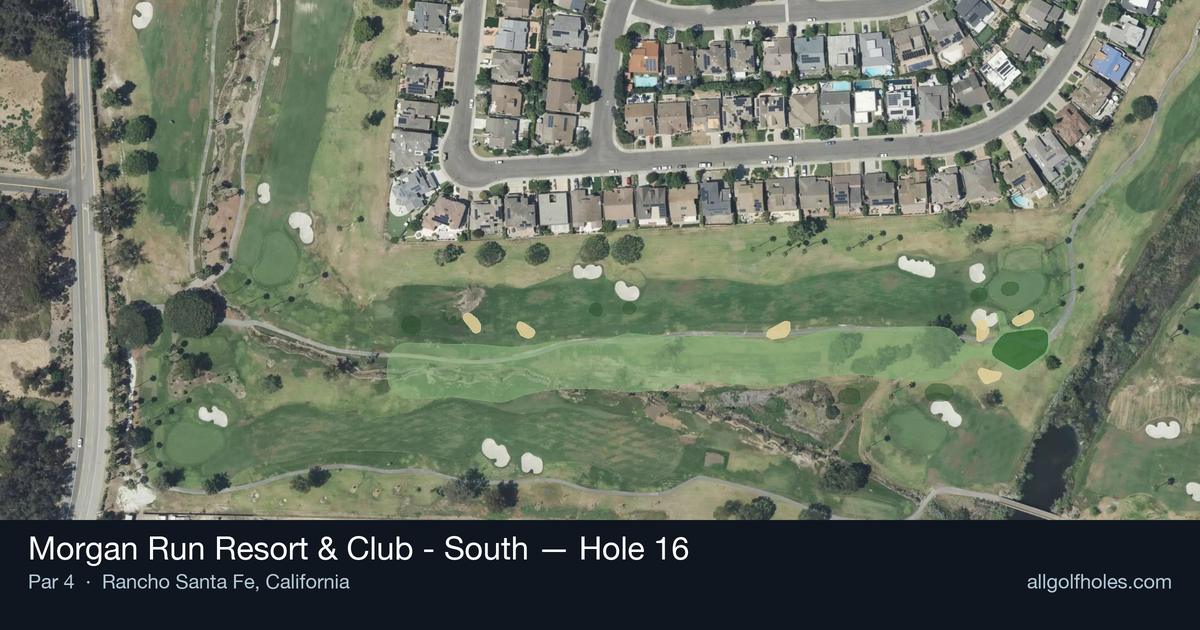 Hole 16 aerial at Morgan Run Resort & Club - South