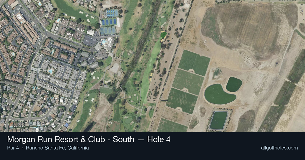 Hole 4 aerial at Morgan Run Resort & Club - South