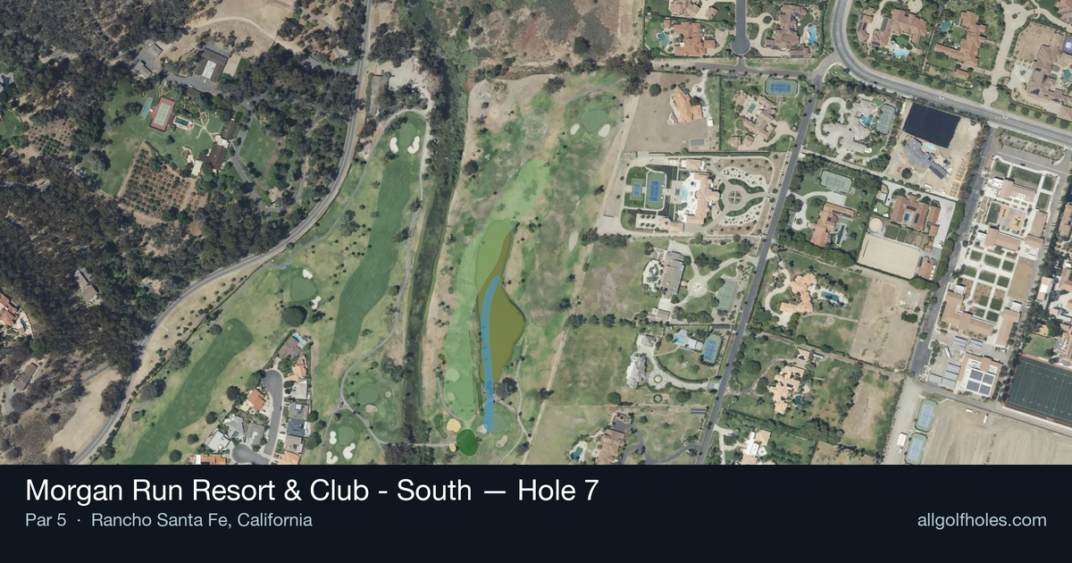 Hole 7 aerial at Morgan Run Resort & Club - South