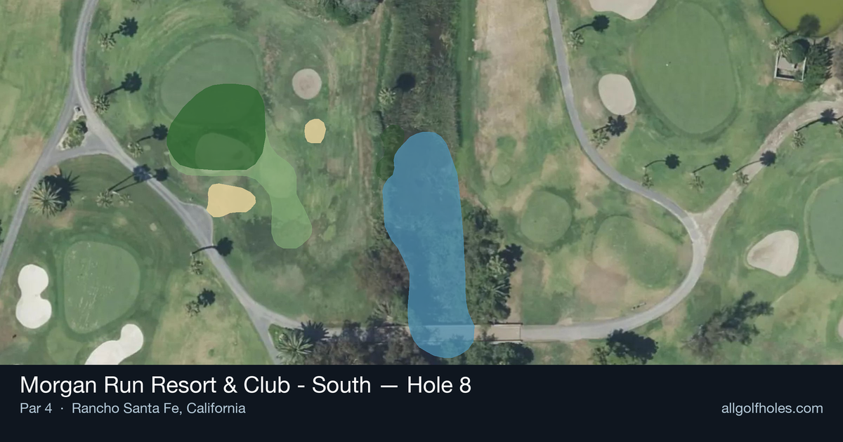 Hole 8 aerial at Morgan Run Resort & Club - South