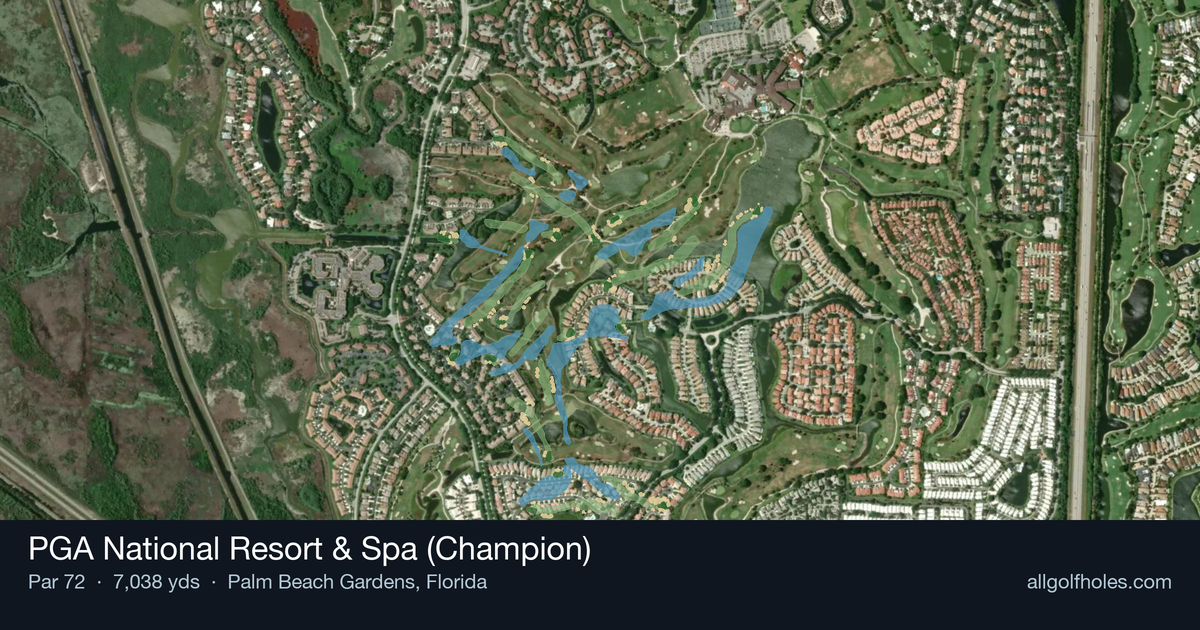 PGA National Resort & Spa (Champion) aerial view