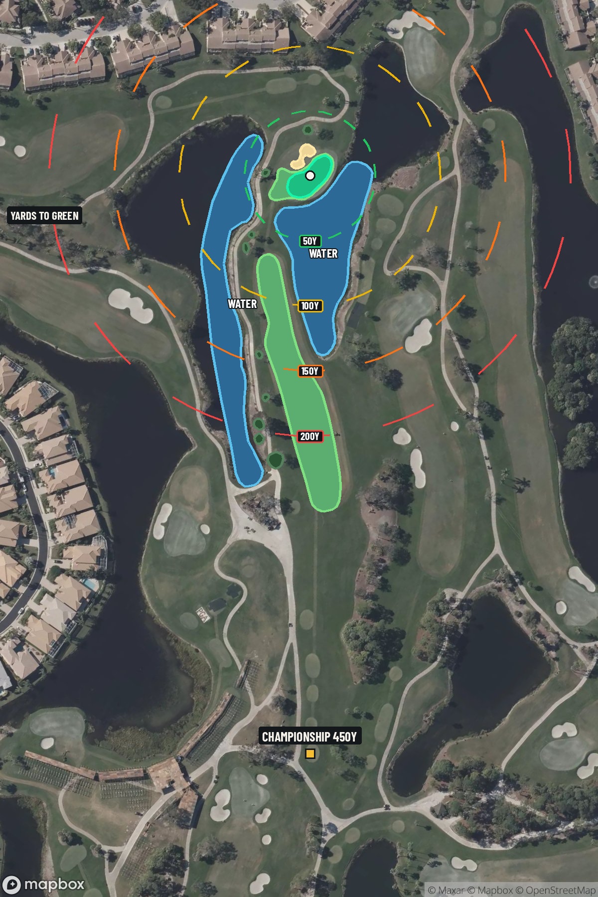 Hole 11 aerial at PGA National Resort & Spa (Champion)