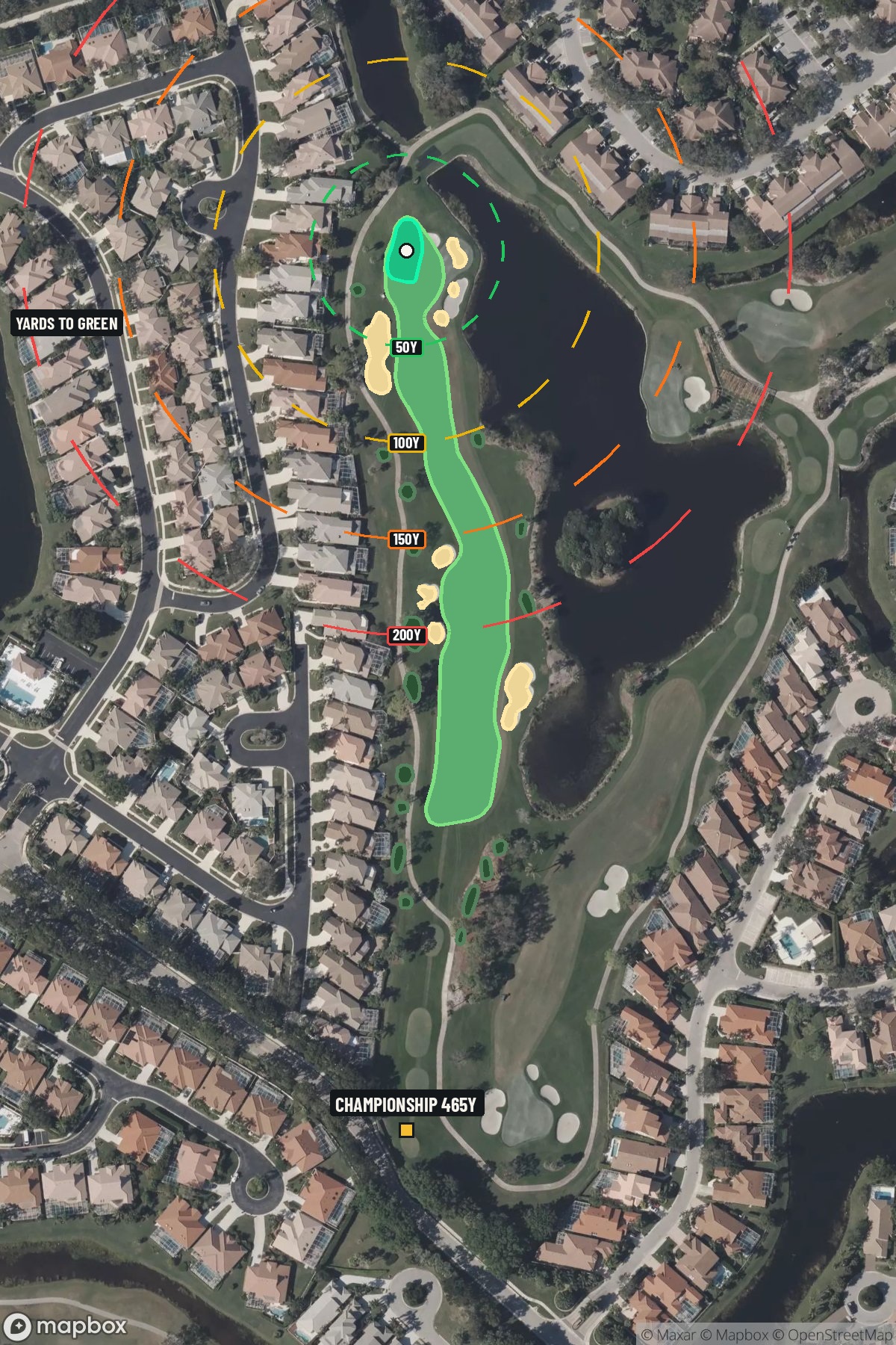Hole 14 aerial at PGA National Resort & Spa (Champion)
