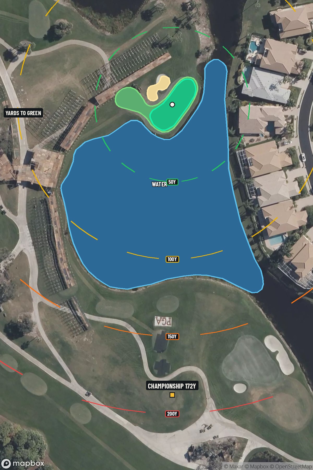Hole 17 aerial at PGA National Resort & Spa (Champion)
