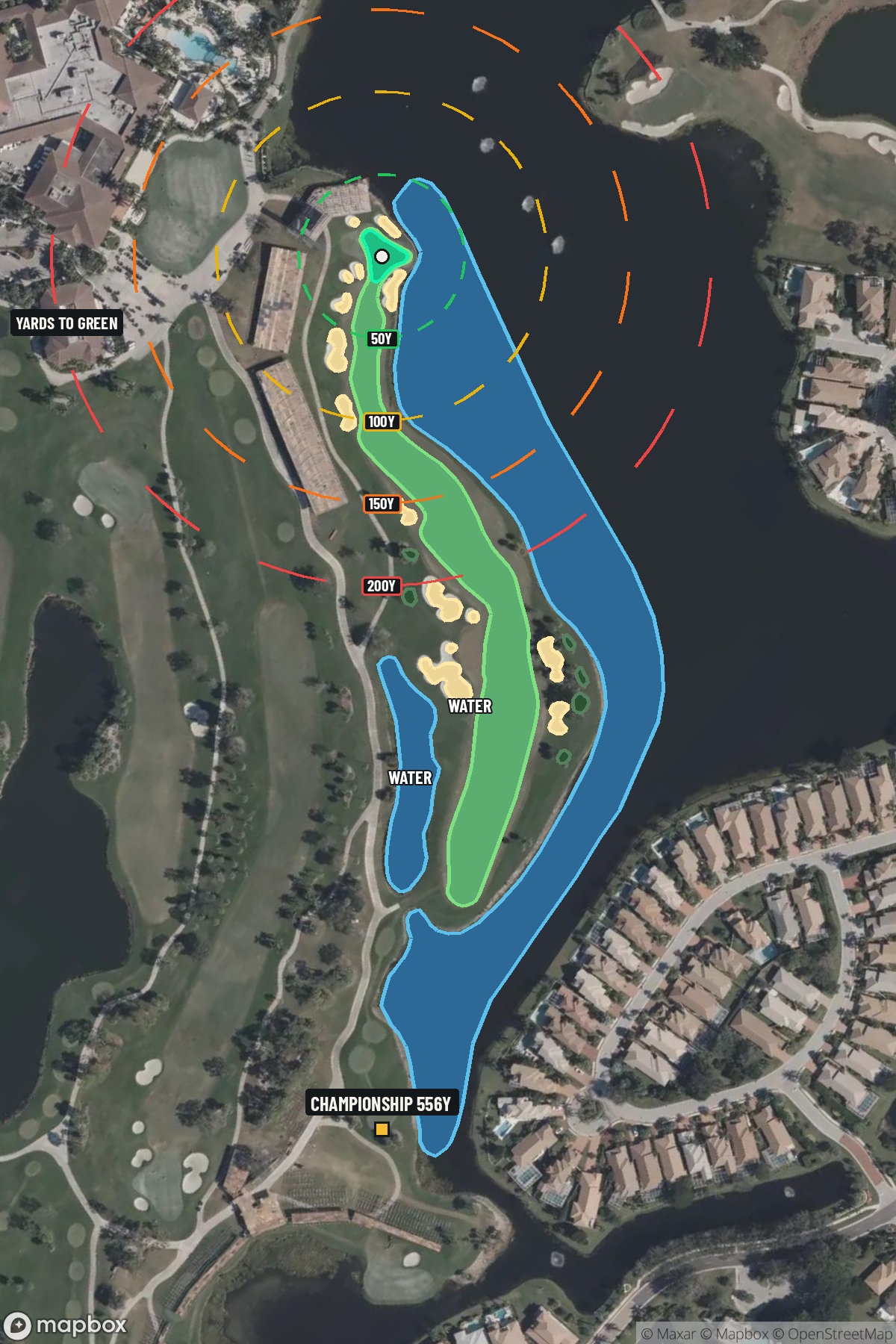Hole 18 aerial at PGA National Resort & Spa (Champion)