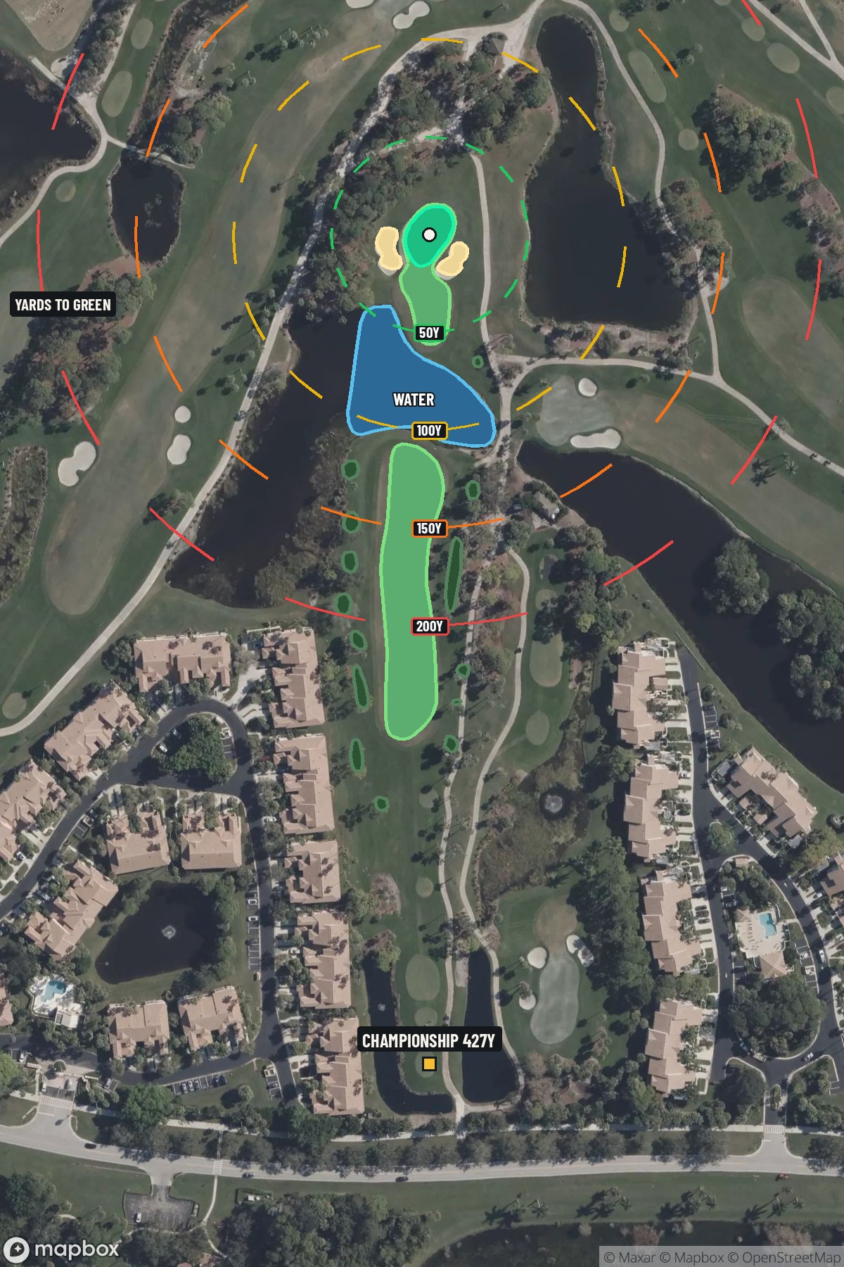 Hole 8 aerial at PGA National Resort & Spa (Champion)