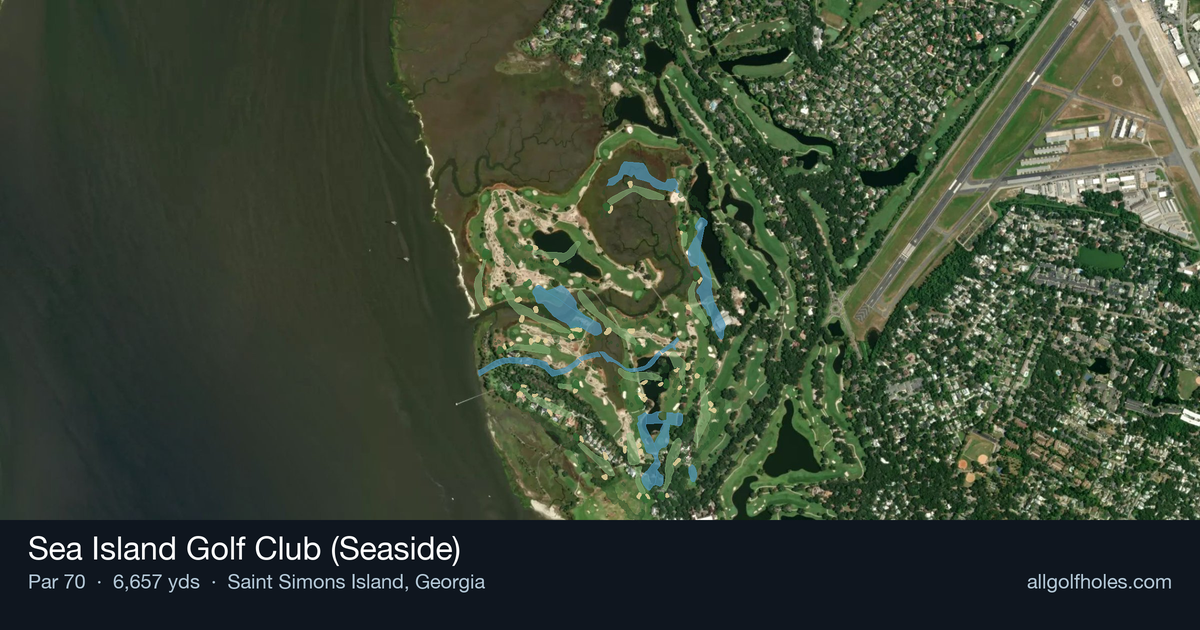 Sea Island Golf Club (Seaside) aerial view