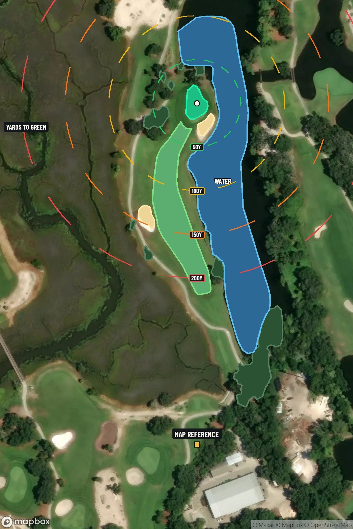 Hole 2 aerial at Sea Island Golf Club (Seaside)