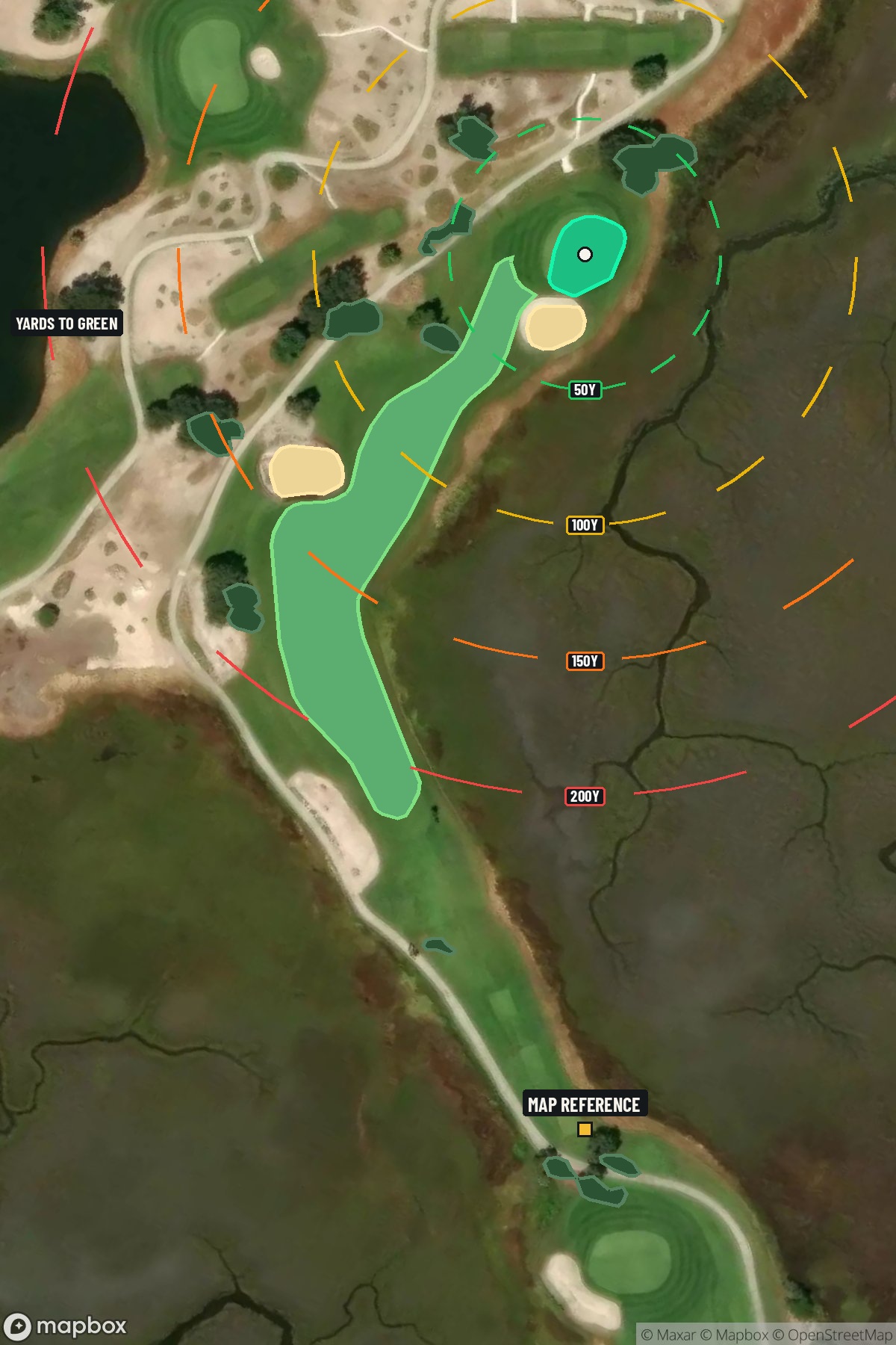 Hole 5 aerial at Sea Island Golf Club (Seaside)