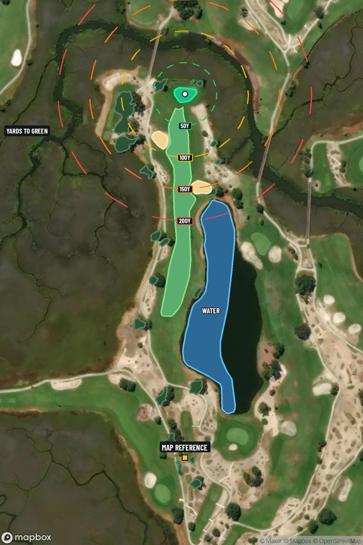 Hole 7 aerial at Sea Island Golf Club (Seaside)