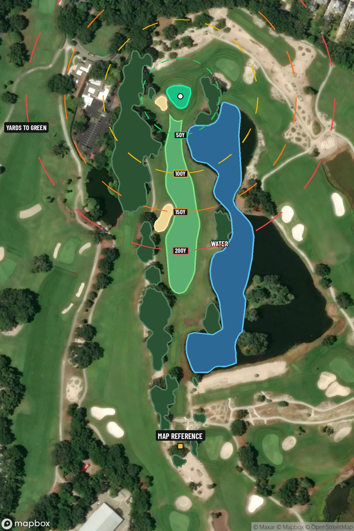 Hole 9 aerial at Sea Island Golf Club (Seaside)