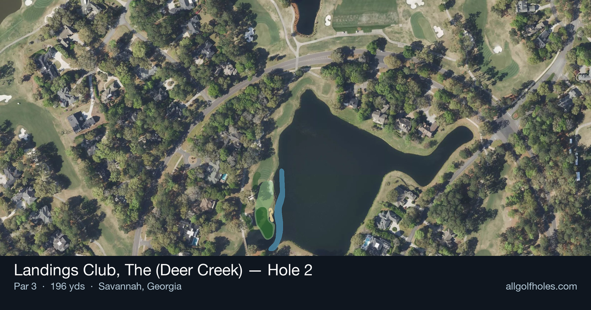 Hole 2 aerial at Landings Club, The (Deer Creek)