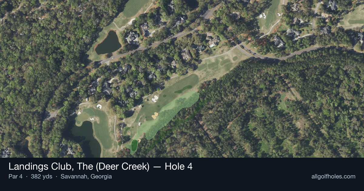 Hole 4 aerial at Landings Club, The (Deer Creek)
