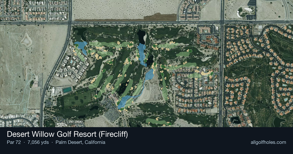 Desert Willow Golf Resort (Firecliff) aerial view