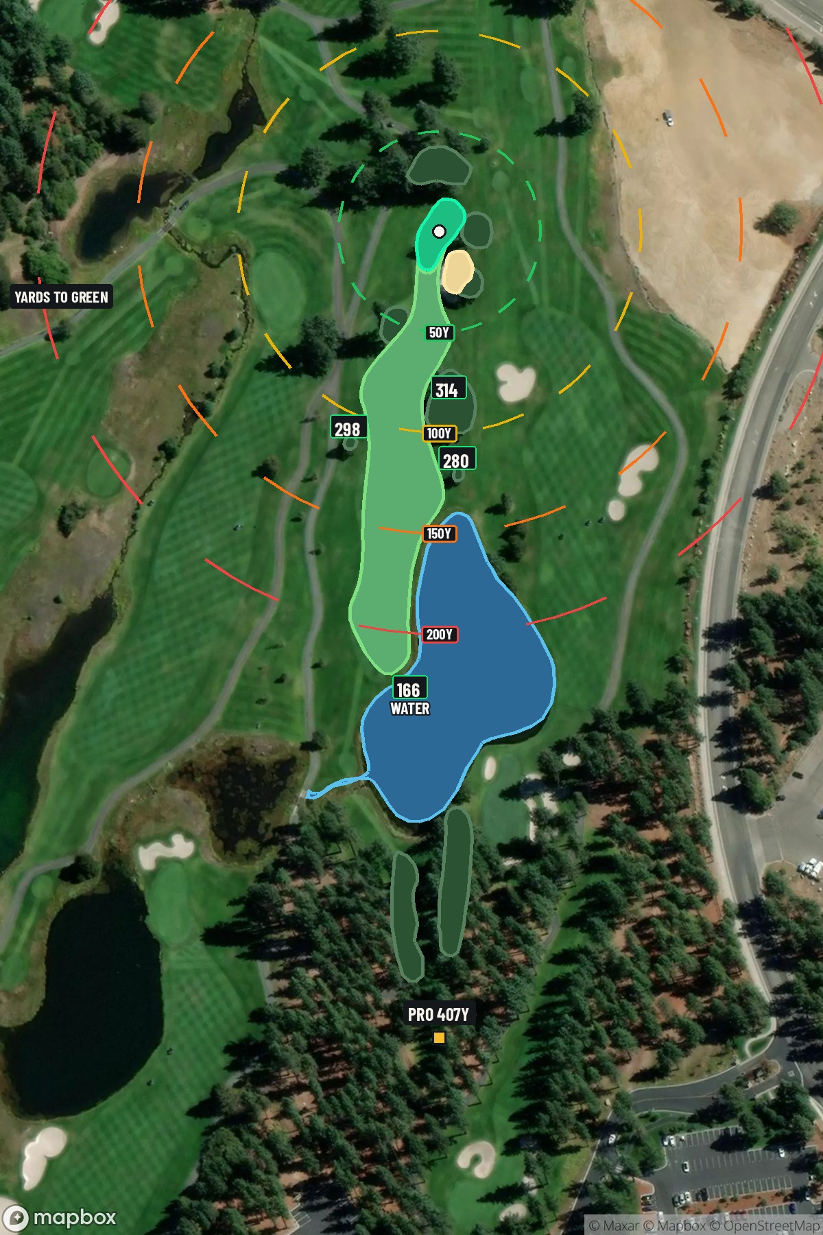 Hole 11 aerial at Edgewood Tahoe G.C.
