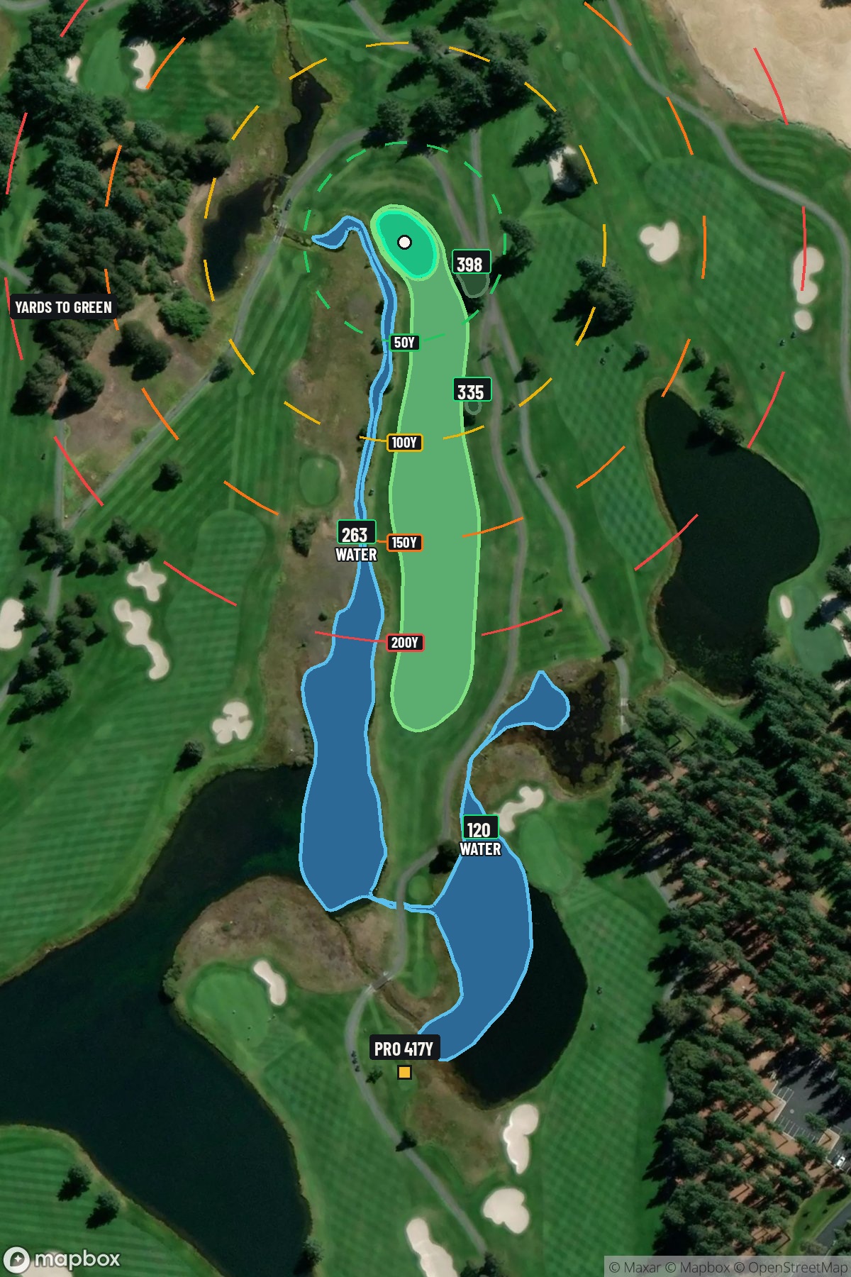 Hole 2 aerial at Edgewood Tahoe G.C.